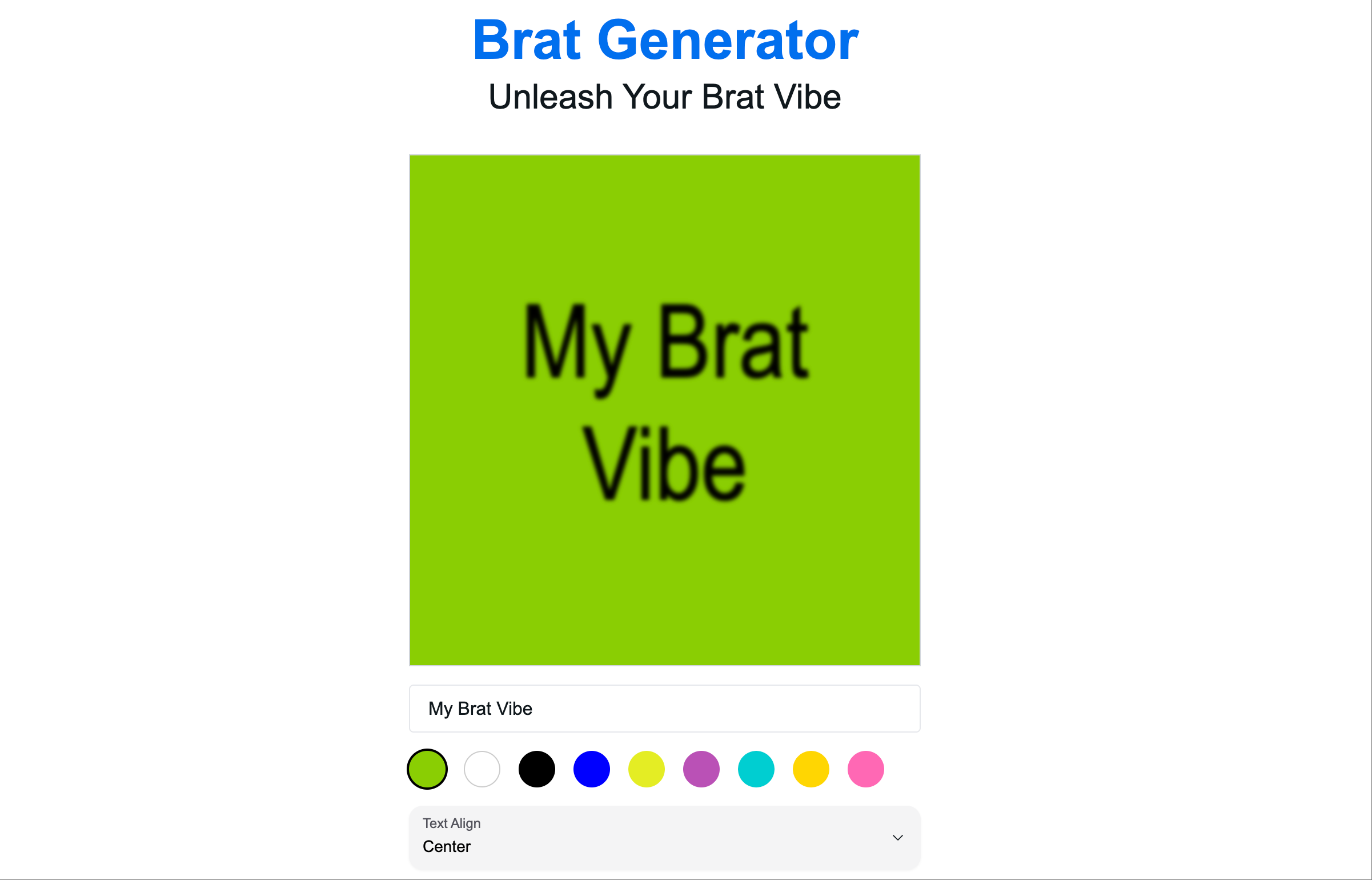 Brat Generator