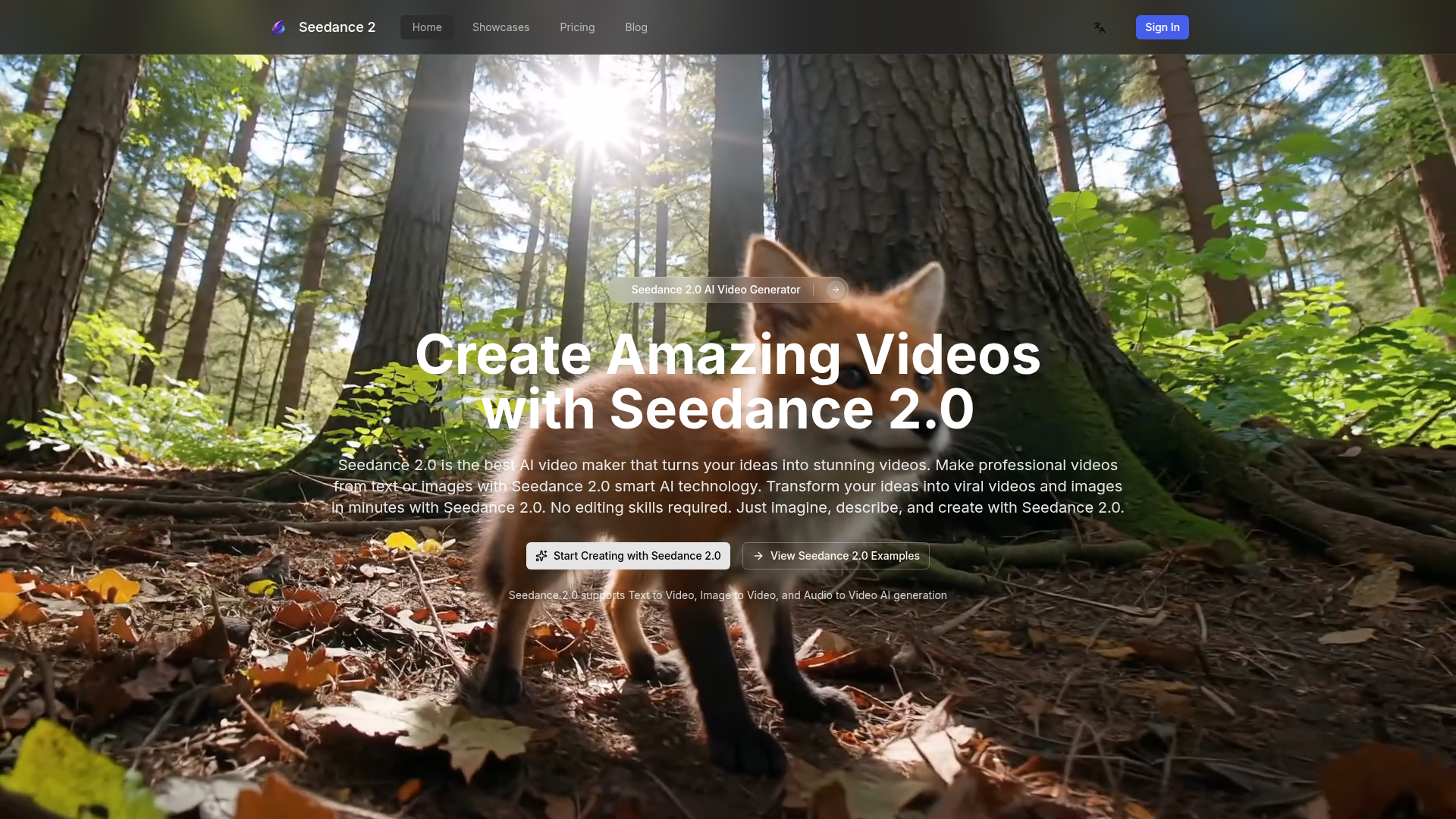 Seedance 2.0 AI Video Generator