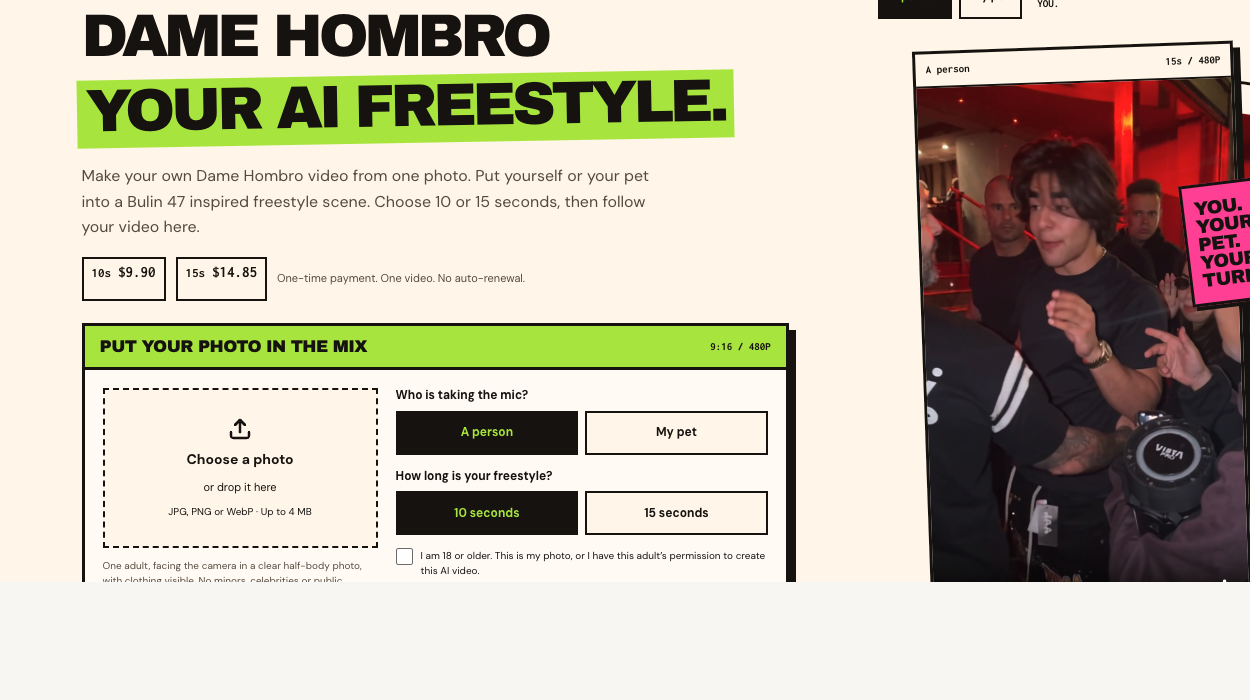 Dame Hombro