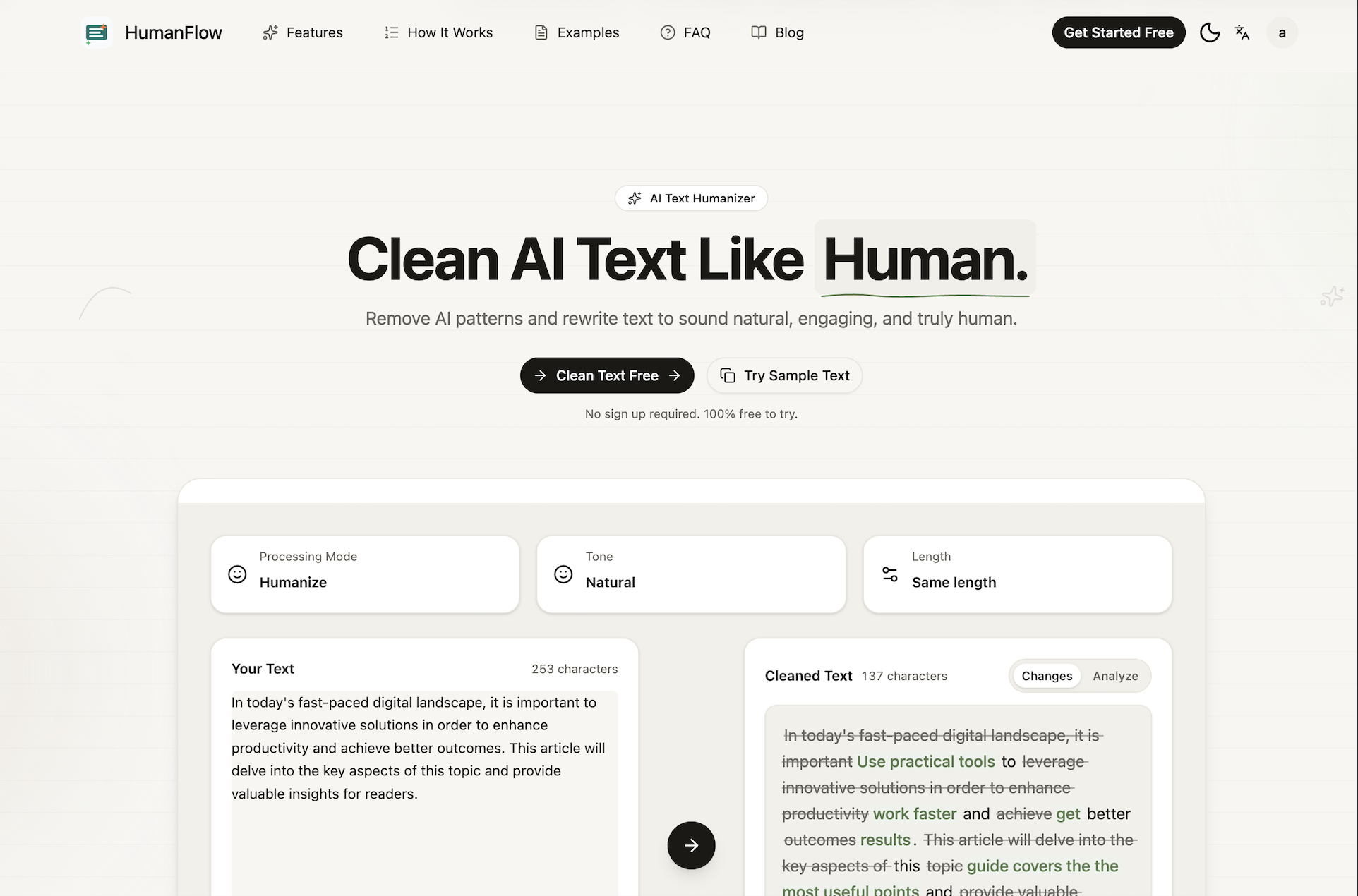 AI Text Cleaner
